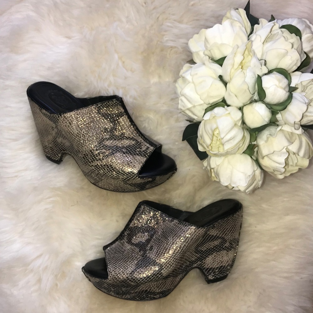 Ariat Women's Snakeskin Platform Sandals Mobwife Steampunk Mobwife Sz 6 EUC